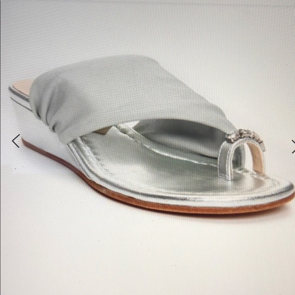 Donald Pliner Silver Delia Sandal - Picture 8 of 8